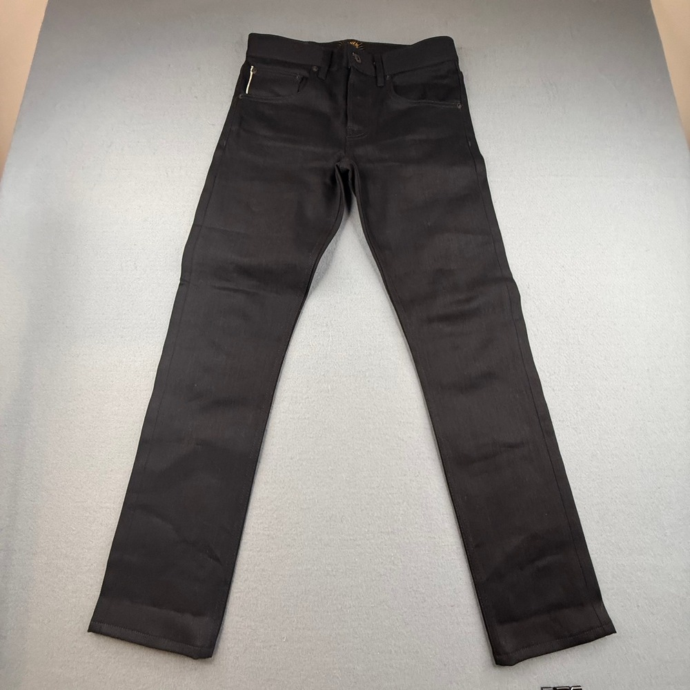 Brave Star Selvage Jeans Mens 30 Black Raw Denim Hand Crafted Los Angeles
